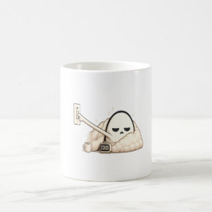 AM Turning Off Lights - Cute Tired Night Owl Chara Coffee Mug