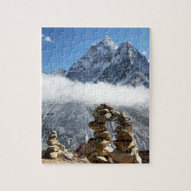Ama Dablam, Sagarmatha, Everest trek /Nepal Jigsaw Puzzle (Vertical)