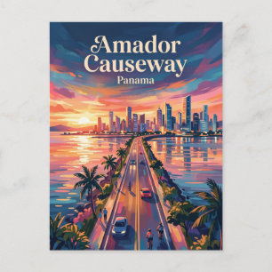 Amador Causeway Panama Postcard