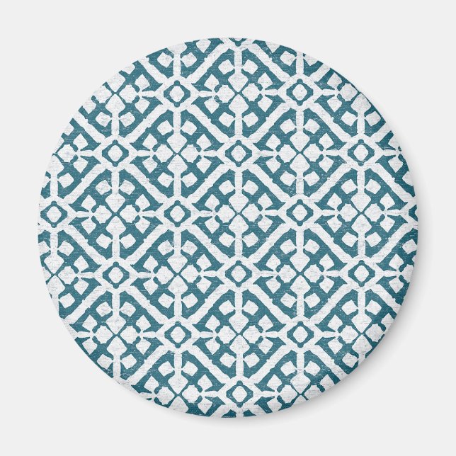 Amadora Blue Pattern Magnet (Front)