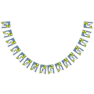 Amalfi blue tiles lemons miss to mrs 7 letter name bunting