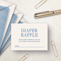 Amalfi Blue Yellow Diaper Raffle