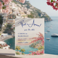 Amalfi Coast Amore Italy Sunset Glow Wedding