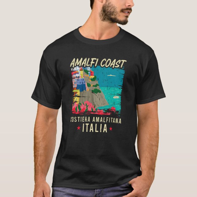 Amalfi Coast Costiera Amalfitana Italia Italy Vaca T-Shirt (Front)