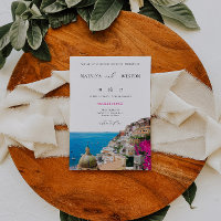 Amalfi Coast Destination Wedding Invitation