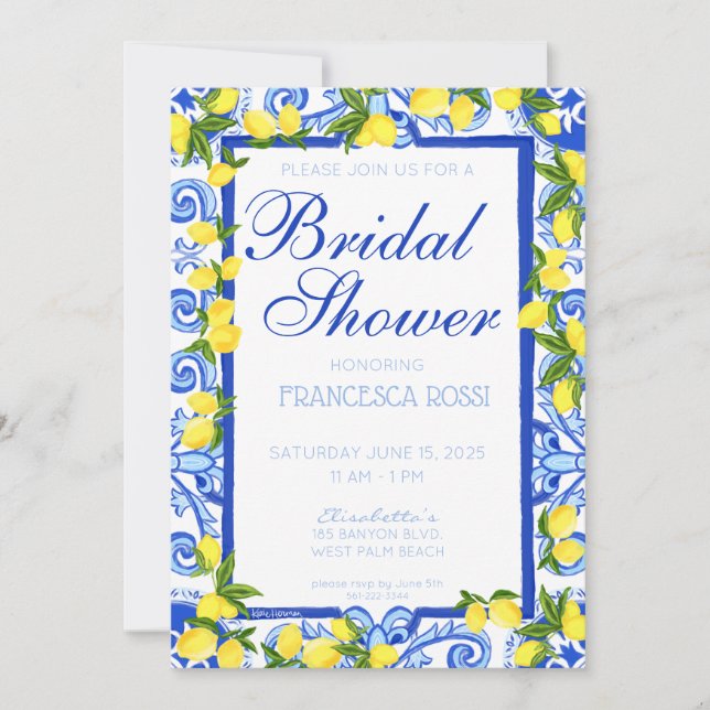 Amalfi Coast Invitation (Front)