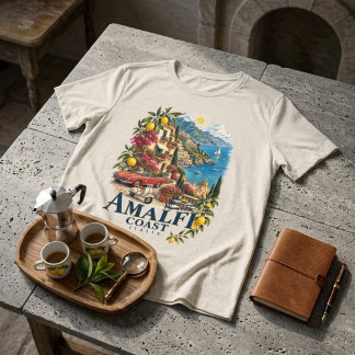 Amalfi Coast Italia Vintage Italian Summer Road Tri-Blend Shirt