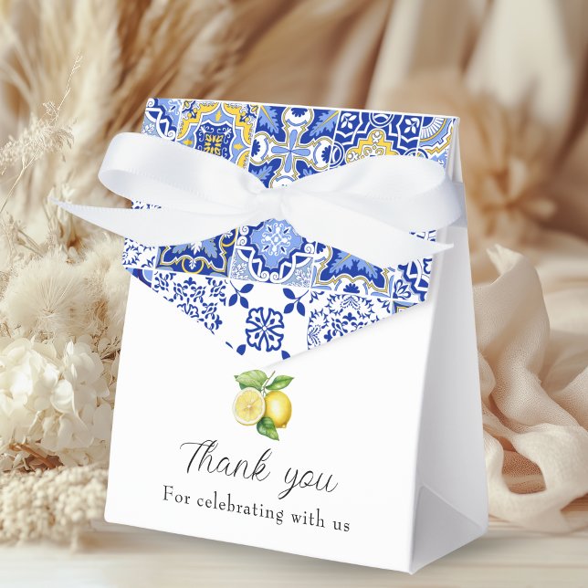 Amalfi Coast Italian Baby Shower Favour Box (Creator Uploaded)