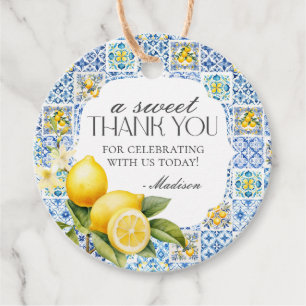 Amalfi Coast Italian Tuscan Coastal Favour Tags