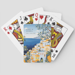 Amalfi Coast Italian Wedding Playing Cards