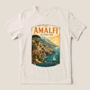 Amalfi Coast Italy La Dolce Vita Vintage Tri-Blend Shirt