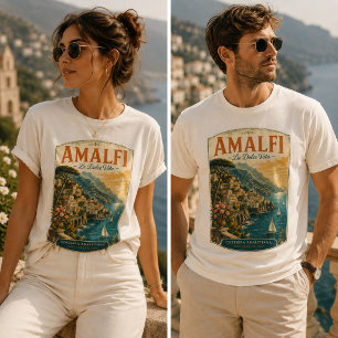 Amalfi Coast Italy La Dolce Vita Vintage Tri-Blend Shirt
