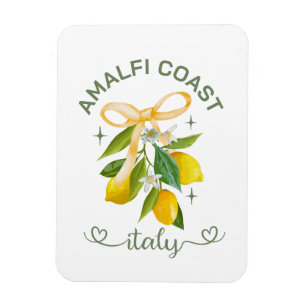 Amalfi Coast Italy Lemon & Bow– Personalised Magnet