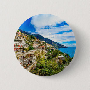 Amalfi Coast, Italy postcard 6 Cm Round Badge