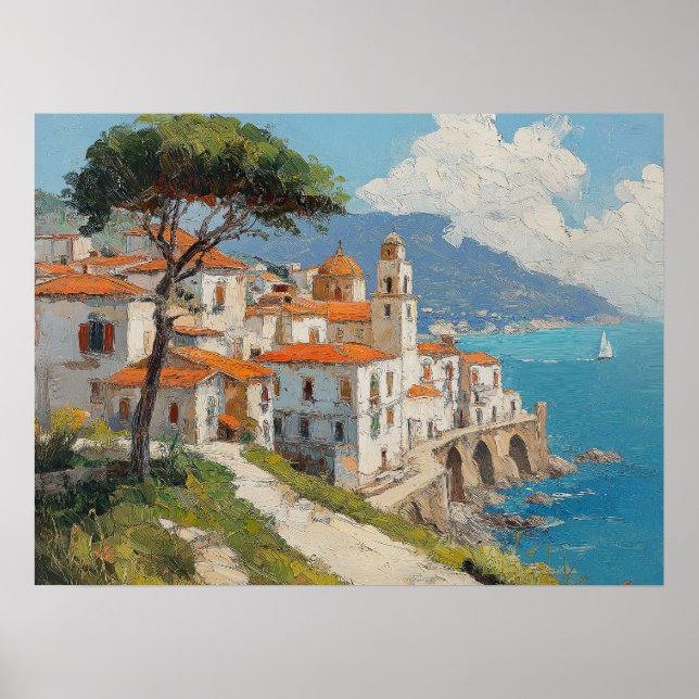 Amalfi Coast Italy  Poster (Front)