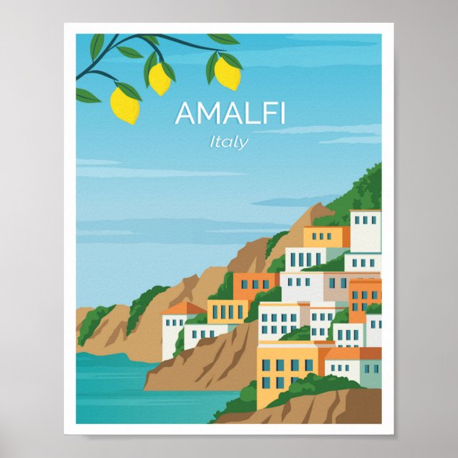 Amalfi Coast Italy Poster (Front)