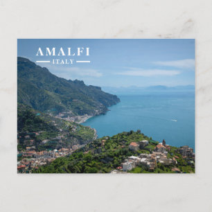 Amalfi Coast Italy Scenic Coastal View Holiday Postcard