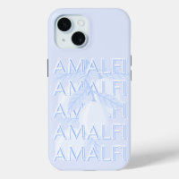Amalfi Coast, Italy, Travel Art, Preppy, Blue