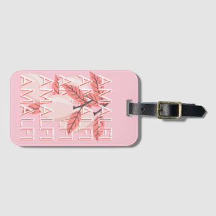 Amalfi Coast, Italy Travel Art, Summer Travel Art Luggage Tag