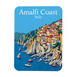 Amalfi Coast, Italy Travel Mediterranean Magnet