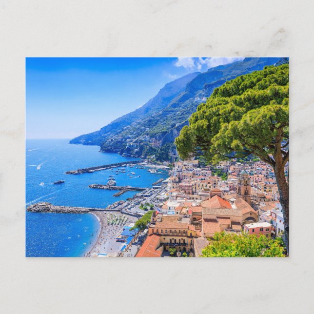 Amalfi Coast, Italy. View of the Amalfi town. Postcard (Front)