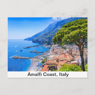 Amalfi Coast, Italy. View of the Amalfi town. Postcard
