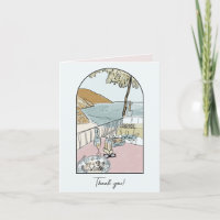 Amalfi Coast, Italy Watercolor 