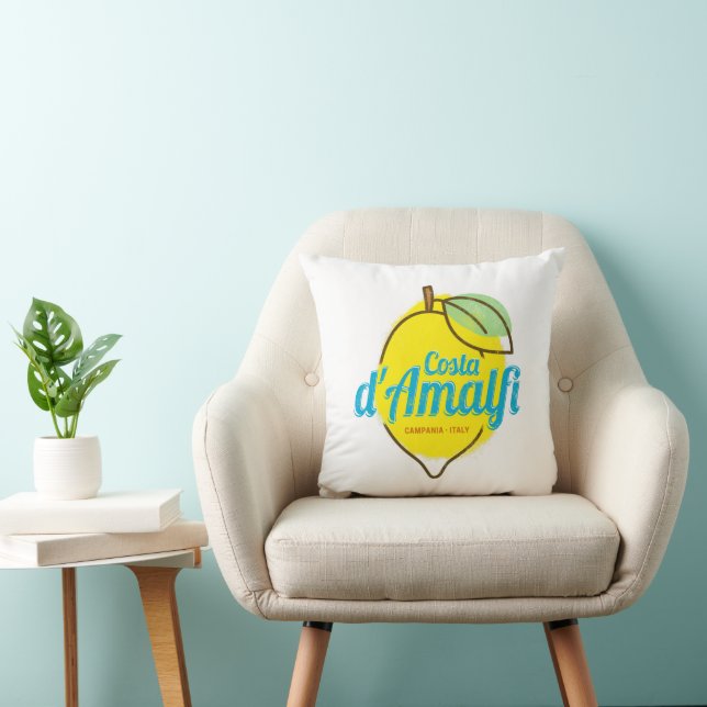 Amalfi Coast Lemon Italy Vintage Costa d'Amalfi Cushion (Chair)