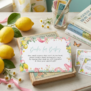 Amalfi Coast Lemon Summer Italian Ciao Baby Shower Enclosure Card