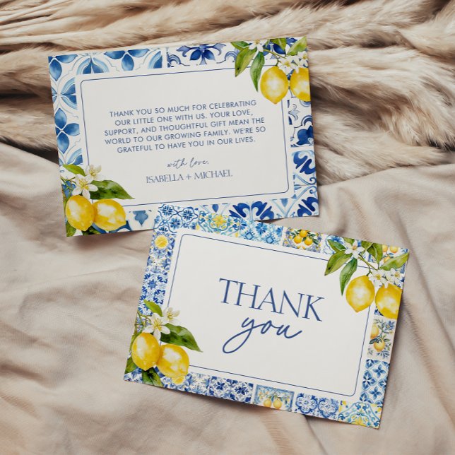 Amalfi Coast Lemon Thank You Card (Creator Uploaded)
