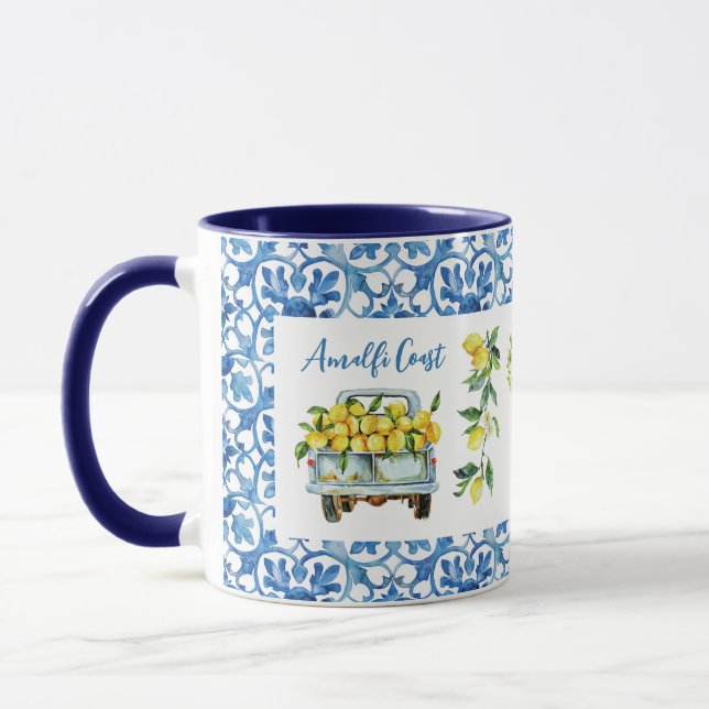 Amalfi Coast Lemons Truck Mug (Left)