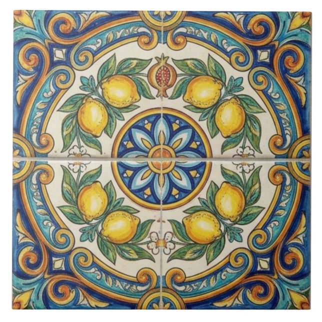 Amalfi Coast Mediterranean Tile (Front)