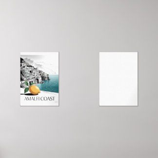 Amalfi Coast Minimalist Line Art