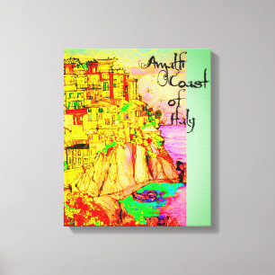 Amalfi Coast of Italy Canvas Print by artist