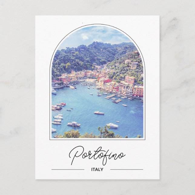 Amalfi Coast Portofino Italy Photo Postcard (Front)