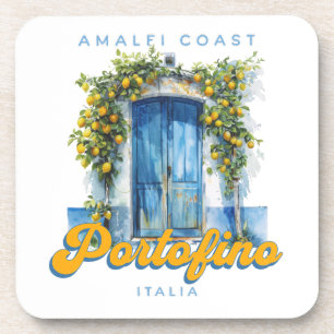 Amalfi Coast Portofino La Dolce Vita Italia Lemons Coaster