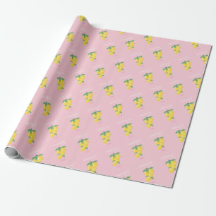 Amalfi Coast, Preppy Room, Pink Wrapping Paper