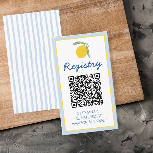Amalfi Coast Registry Italian Lemon Shower Enclosure Card