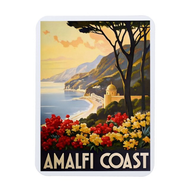 Amalfi Coast - Stunning Views of Italy's Coastline Magnet (Vertical)