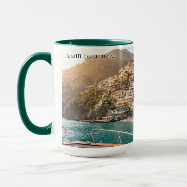 Amalfi Coast Sunset Personalised Mug (Left)