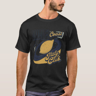 Amalfi Coast Tshirt Italy Retro Coquette Bow Lemon