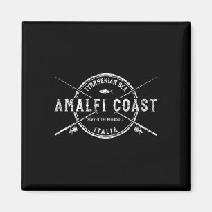 Amalfi Coast Vintage Crossed Fishing Rods Magnet