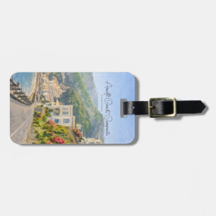 Amalfi Coast Watercolor Romantic Travel Keepsake Luggage Tag