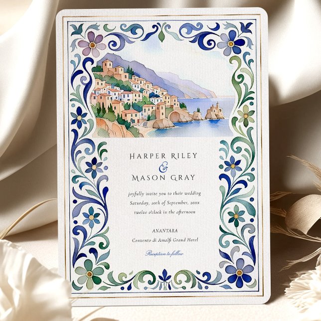 Amalfi Coast Wedding Invitation (Creator Uploaded)