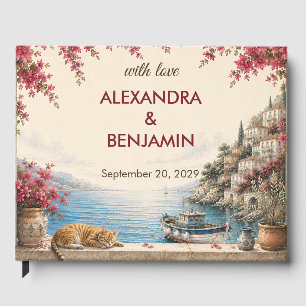 Amalfi Coast Wedding   Romantic Mediterranean Guest Book