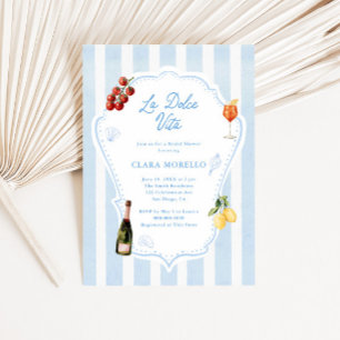 Amalfi Dolce Vita Bridal Shower Invitation