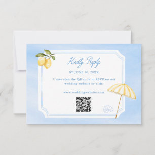 Amalfi Dolce Vita Italy Wedding RSVP Card