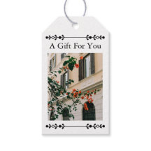 Amalfi Garamond Elegance Custom Gift Tag