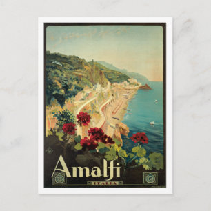 Amalfi Italia Italy Vintage Postcard