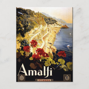 Amalfi, Italia travel poster Postcard